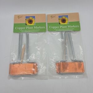 NEW Lot Of 2 Buzzy 5" Copper Plant Markers 5ct Each Pack